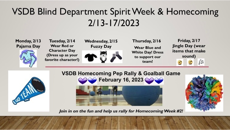 flyer showing images of the spirit days for homecoming week